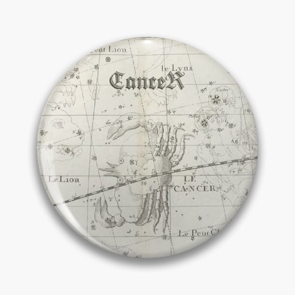 Item preview, Cancer zodiac sign, vintage star map year 1795 designed and sold by NineJuly.