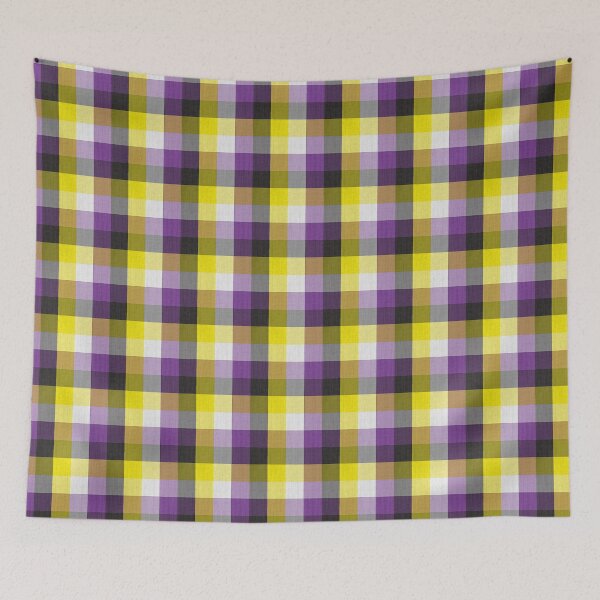 Item preview, Nonbinary Plaid 2 designed and sold by spaceacedesigns.