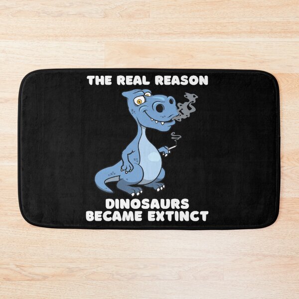 Item preview, The Real Reason Dinosaurs Became Extinct Funny T-Rex Smoking Cigarette designed and sold by Kaladzishop.