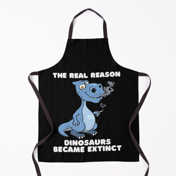 Item preview, The Real Reason Dinosaurs Became Extinct Funny T-Rex Smoking Cigarette designed and sold by Kaladzishop.