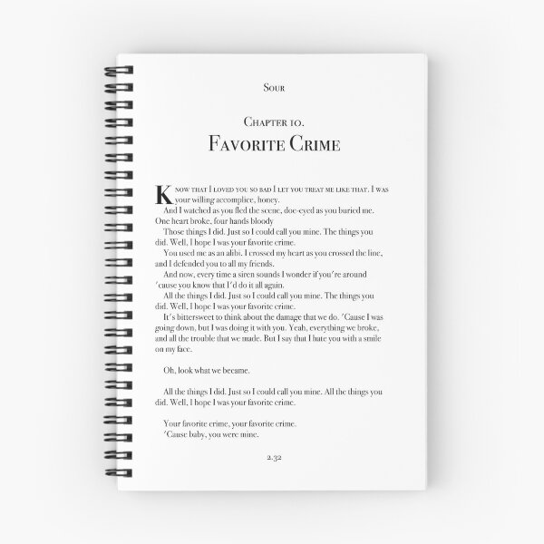 Item preview, Favorite Crime designed and sold by Liyanna Baloca.