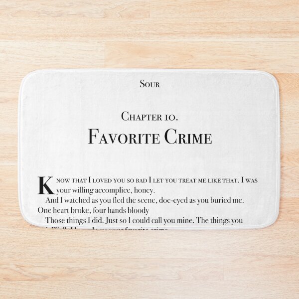 Item preview, Favorite Crime designed and sold by Liyanna Baloca.