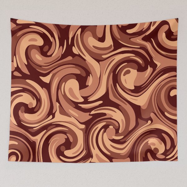Item preview, Brown Swirl Pattern designed and sold by MadeByBeata.