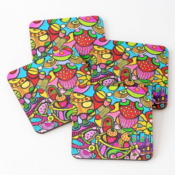 Item preview, 14. SWOP juicy red fantasy garden by Veera Zukova, crazy colorful, something sweet, explosion of colors designed and sold by Veera Zukova.