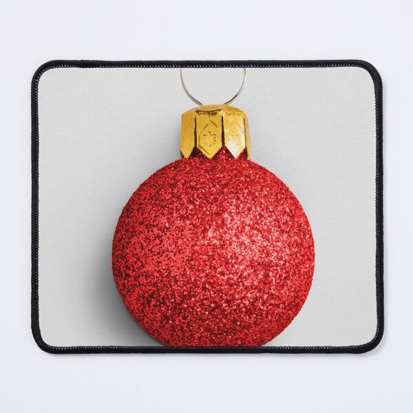 Item preview, Red Glitter Christmas Tree Bulb designed and sold by newburyboutique.