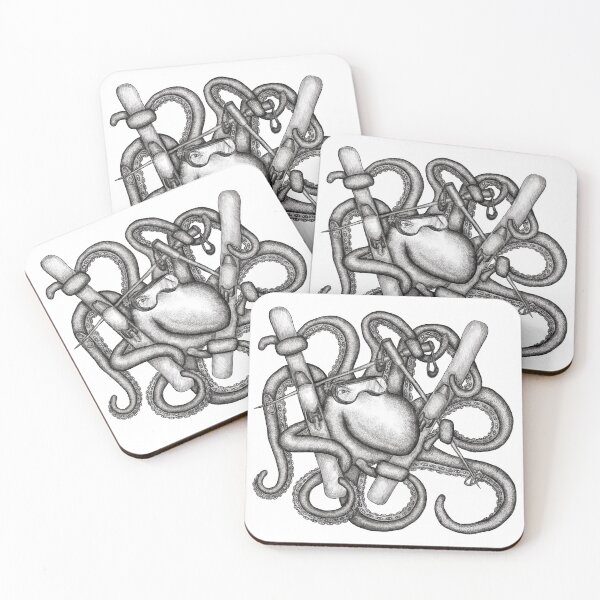 Item preview, Skiing Octopus designed and sold by aliciakeyser.