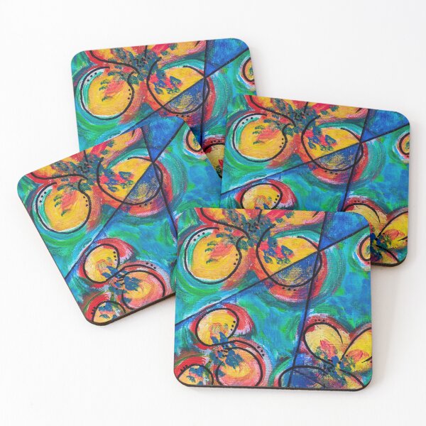 Item preview, Abstract Field of Flowers - acrylic painting designed and sold by AlinaSCorner.