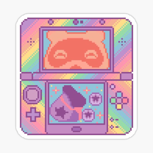 Item preview, Pastel Handheld Pixel Art designed and sold by AlleenasPixels.