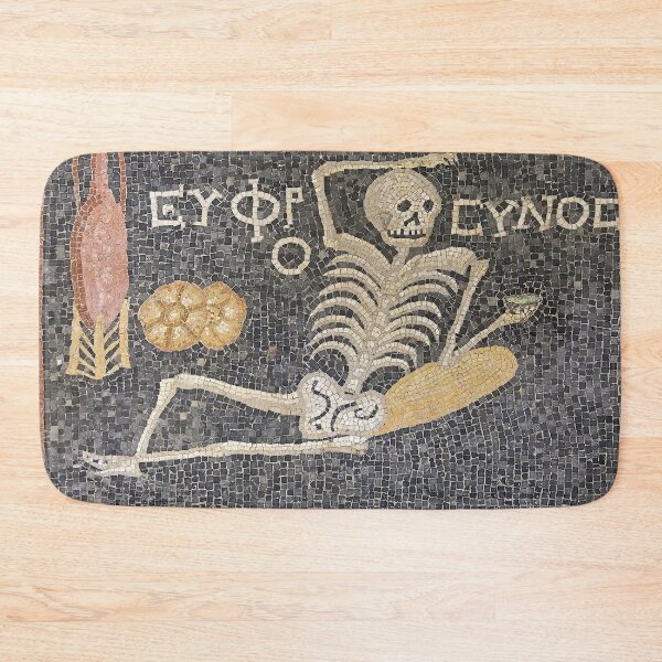 Item preview, Be cheerful Live Well Ancient Greek skeleton meme designed and sold by ClassicalGreece.