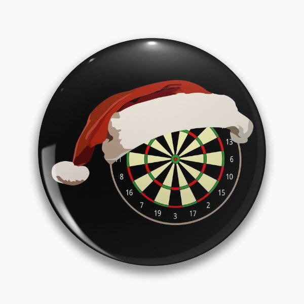 Item preview, Santa Darts board sport drawing designed and sold by Blondiabshop.