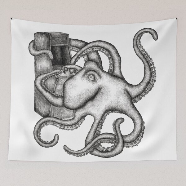 Item preview, Arcade Game Octopus designed and sold by aliciakeyser.
