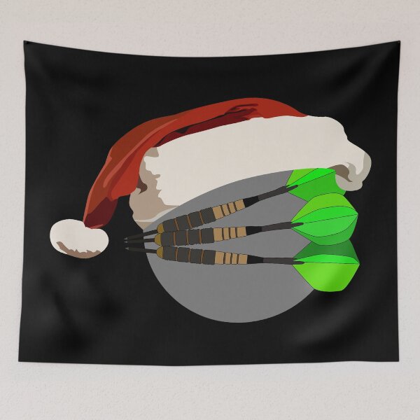Item preview, Santa Darts sport drawing designed and sold by Blondiabshop.