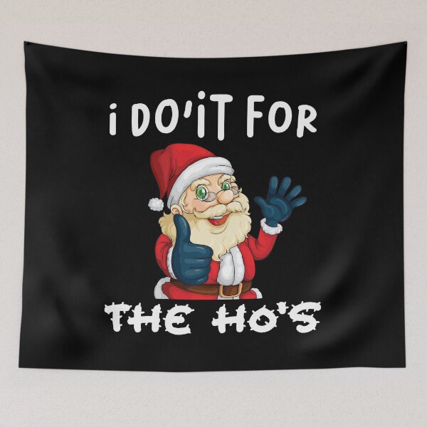 Item preview, I Do It For The Hos Classic T-shirt Funny Merry Christmas and Santa Claus Essential T-shirt designed and sold by Achrafilla1.