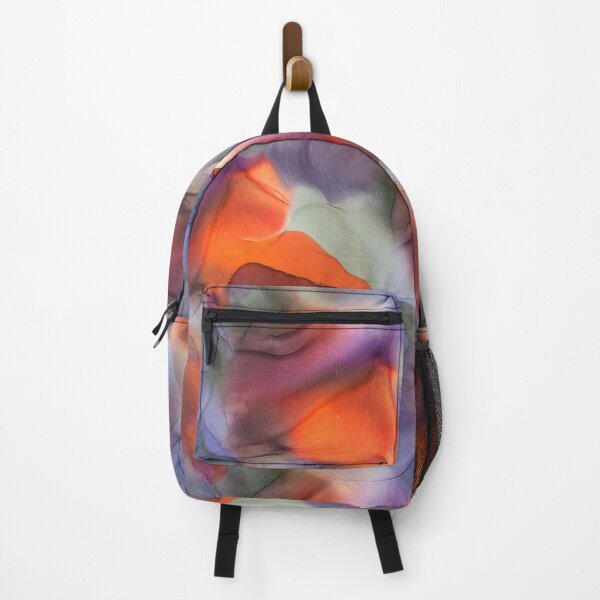 Item preview, Flowing ink seamless pattern from gray to Violet and bright orange designed and sold by ANAKOTO.