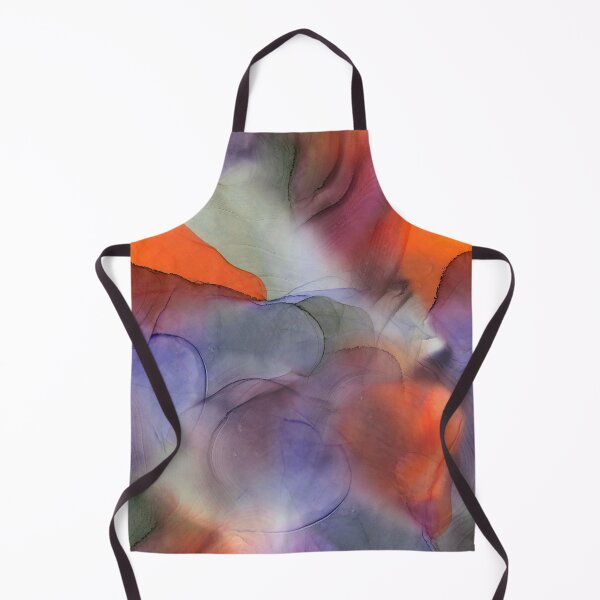 Item preview, Flowing ink seamless pattern from gray to Violet and bright orange designed and sold by ANAKOTO.