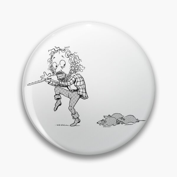 Item preview, Ian Anderson of Jethro Tull as the Pied Piper designed and sold by kmarkowbadelf.