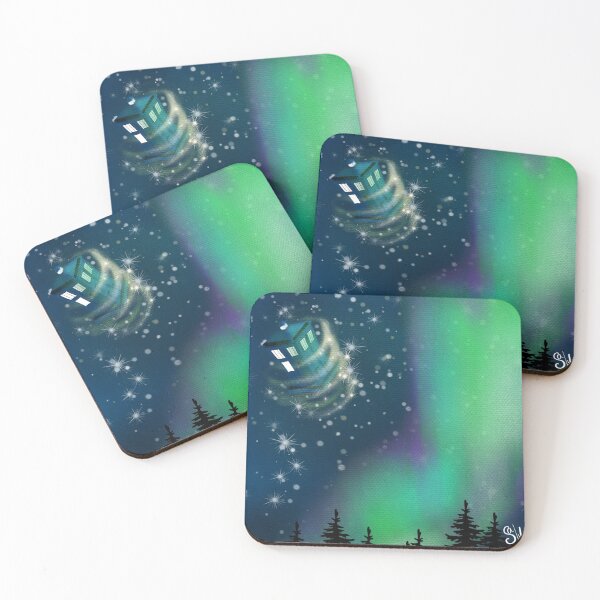 Item preview, Aurora borealis and a blue box designed and sold by acsalva.