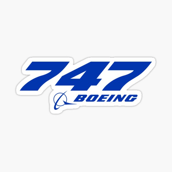 Boeing 747 Logo Sticker