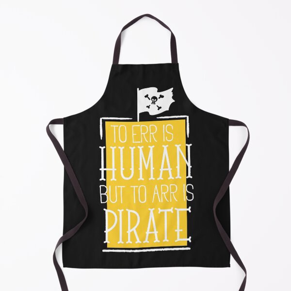 Item preview, To err is Human but to arr is pirate - (Yellow-White) designed and sold by Alcino Major.
