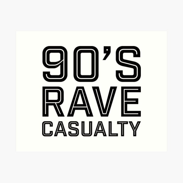 Artikel-Vorschau von 90er Jahre Rave-Unfall, designt und verkauft von compulsoryfun.