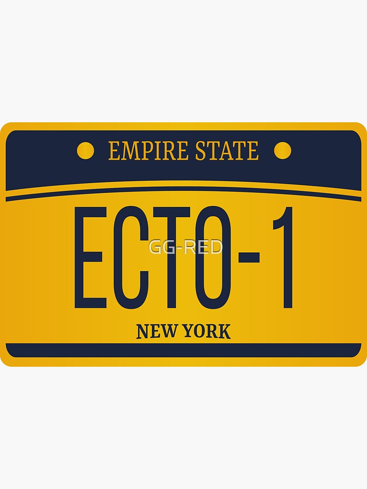 2016 ecto 1 license plate