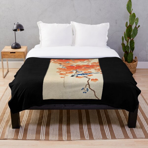 Aperçu de l'œuvre Mésange charbonnière sur paulownia OHARA KOSON créée et vendue par Filmerch.