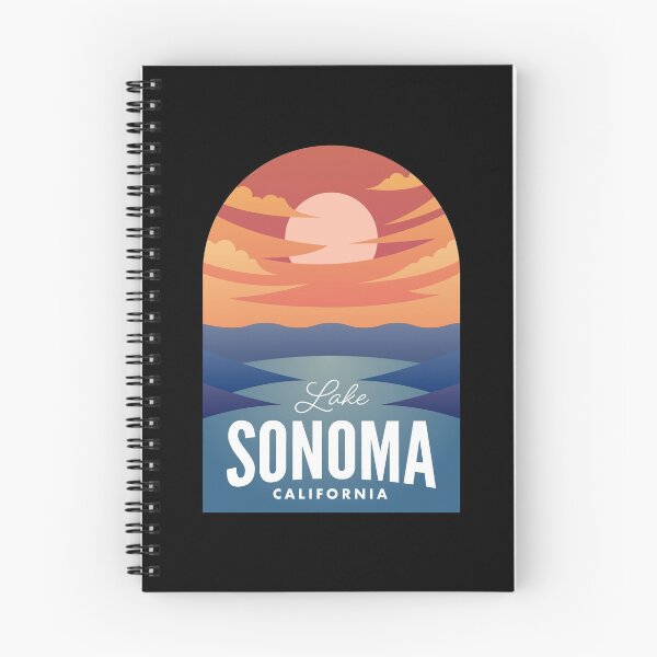 Item preview, Lake Sonoma CA Retro Sunset designed and sold by HalpinDesign.