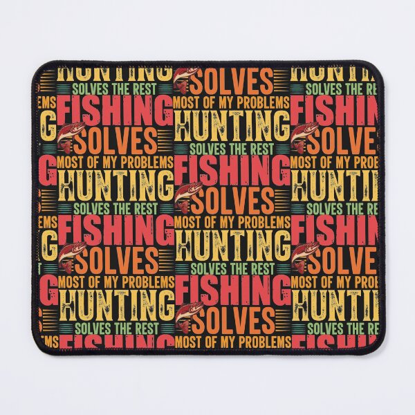 Item preview, Funny Fishing Lovers Saying - Fishing Solves Most Of My Problems Hunting Solves The Rest designed and sold by Theparticular.