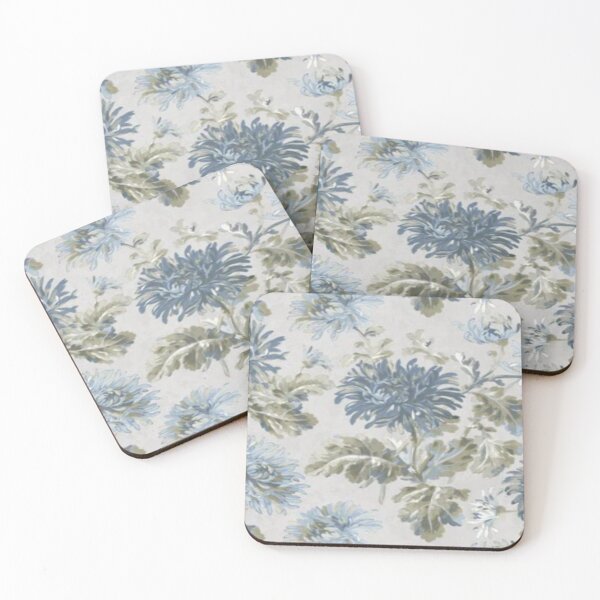 Item preview, Elegant and Beautiful Blue Chrysanthemums designed and sold by WearWolfDesigns.