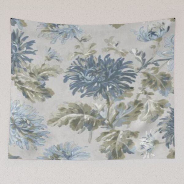 Item preview, Elegant and Beautiful Blue Chrysanthemums designed and sold by WearWolfDesigns.