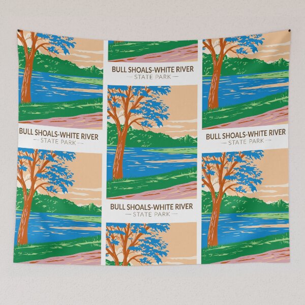 Item preview, Bull Shoals - White River State Park Arkansas Vintage designed and sold by KrisSidDesigns.