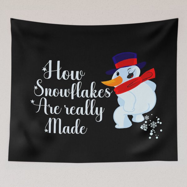 Item preview, FUNNY snowman How snowflakes are really made - FUNNY Christmas snowman  designed and sold by Designs Of all kinds.