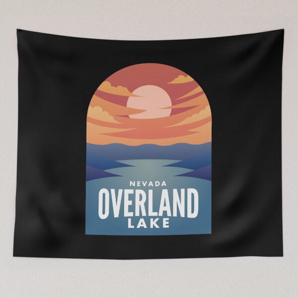 Item preview, Overland Lake NV Retro Sunset designed and sold by HalpinDesign.