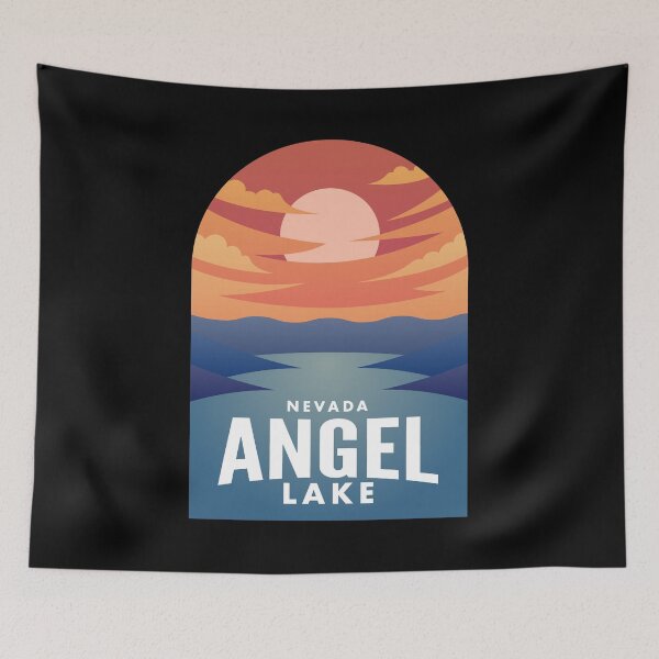 Item preview, Angel Lake NV Retro Sunset designed and sold by HalpinDesign.