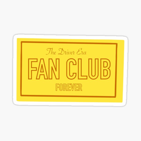 The driver era fan club ticket Sticker