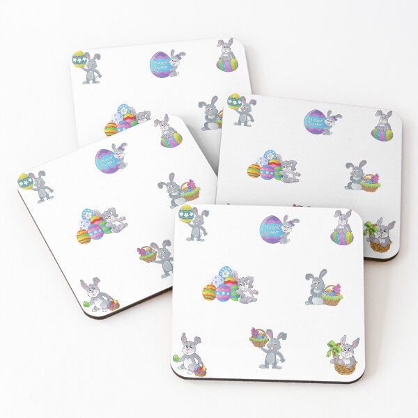 Item preview, Cute Easter Bunnies with Easter Eggs and Baskets designed and sold by silviaol.