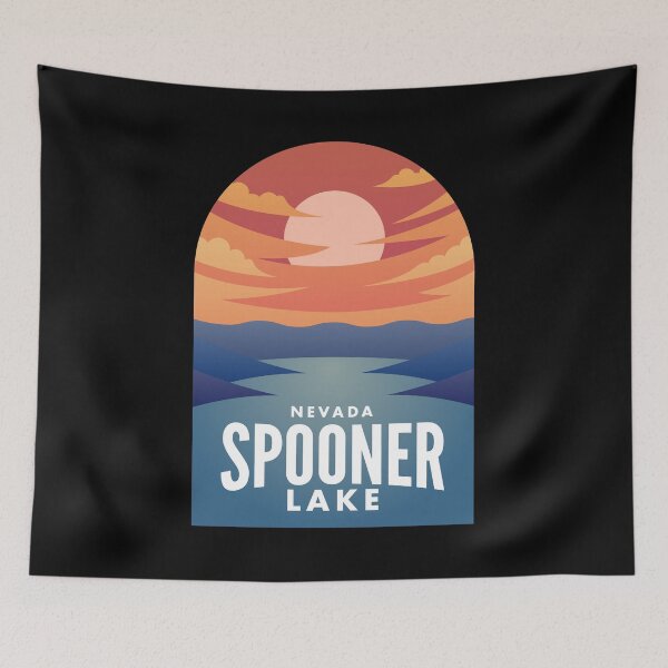 Item preview, Spooner Lake NV Retro Sunset designed and sold by HalpinDesign.