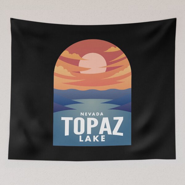 Item preview, Topaz Lake NV Retro Sunset designed and sold by HalpinDesign.