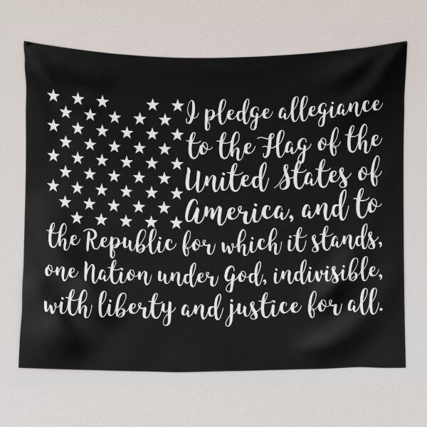 Item preview, United States of American Pledge of Allegiance designed and sold by storyboxdesigns.