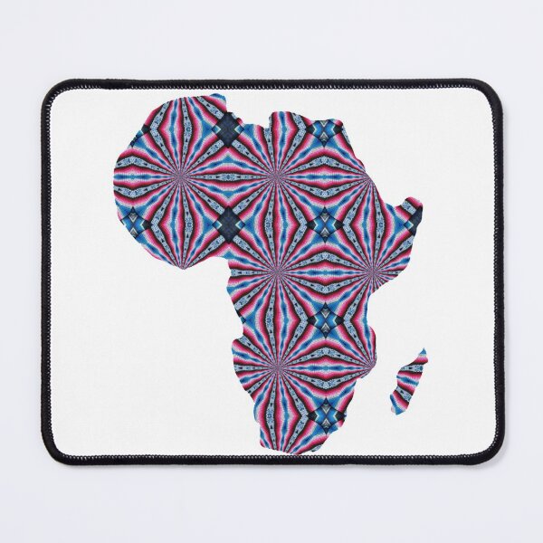 Item preview, African Continent with Ankara Print - Colorful Patterns. designed and sold by NaniniDesigns.