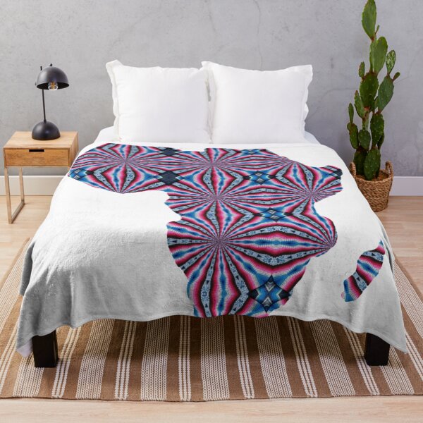 Item preview, African Continent with Ankara Print - Colorful Patterns. designed and sold by NaniniDesigns.