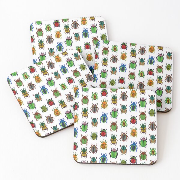 Item preview, Small Beetles in Gouache designed and sold by paintedpansy.