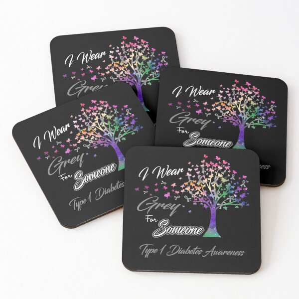 Item preview, Ribbon Tree I Wear Grey For Someone Type 1 Diabetes Awareness designed and sold by Tadmab.