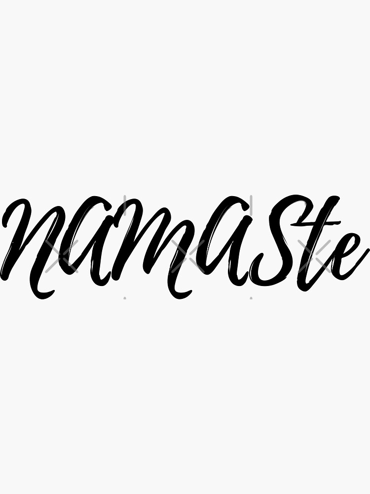 "namaste yoga" Sticker by YogaPalace Redbubble