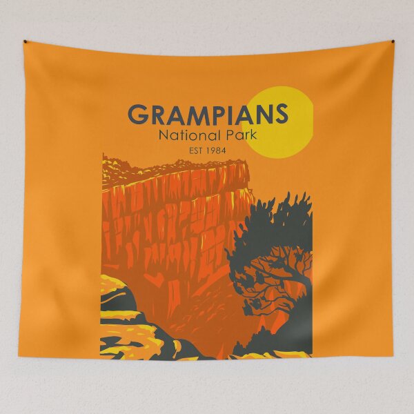 Item preview, Grampians National Park Australia Vintage designed and sold by KrisSidDesigns.