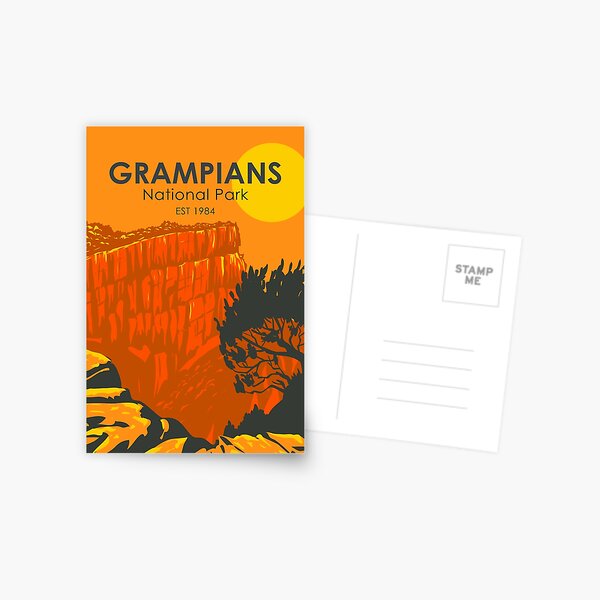 Item preview, Grampians National Park Australia Vintage designed and sold by KrisSidDesigns.