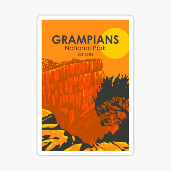 Item preview, Grampians National Park Australia Vintage designed and sold by KrisSidDesigns.