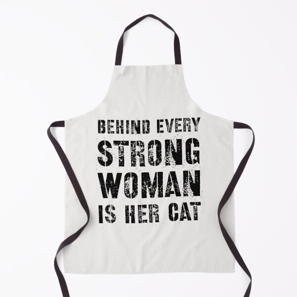Item preview, Behind Every Strong Woman Is Her Cat designed and sold by Style2Vie.