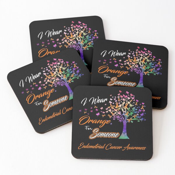 Item preview, Ribbon Tree I Wear Orange For Someone Endometrial Cancer Awareness designed and sold by Tadmab.