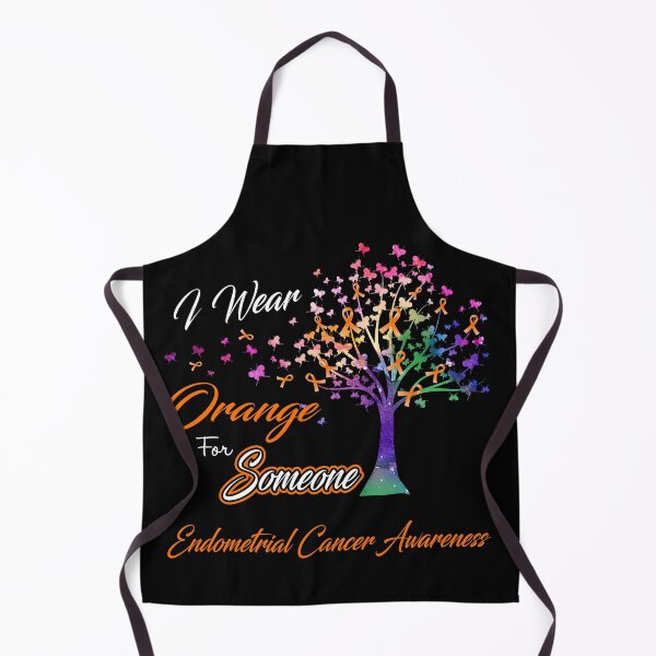 Item preview, Ribbon Tree I Wear Orange For Someone Endometrial Cancer Awareness designed and sold by Tadmab.